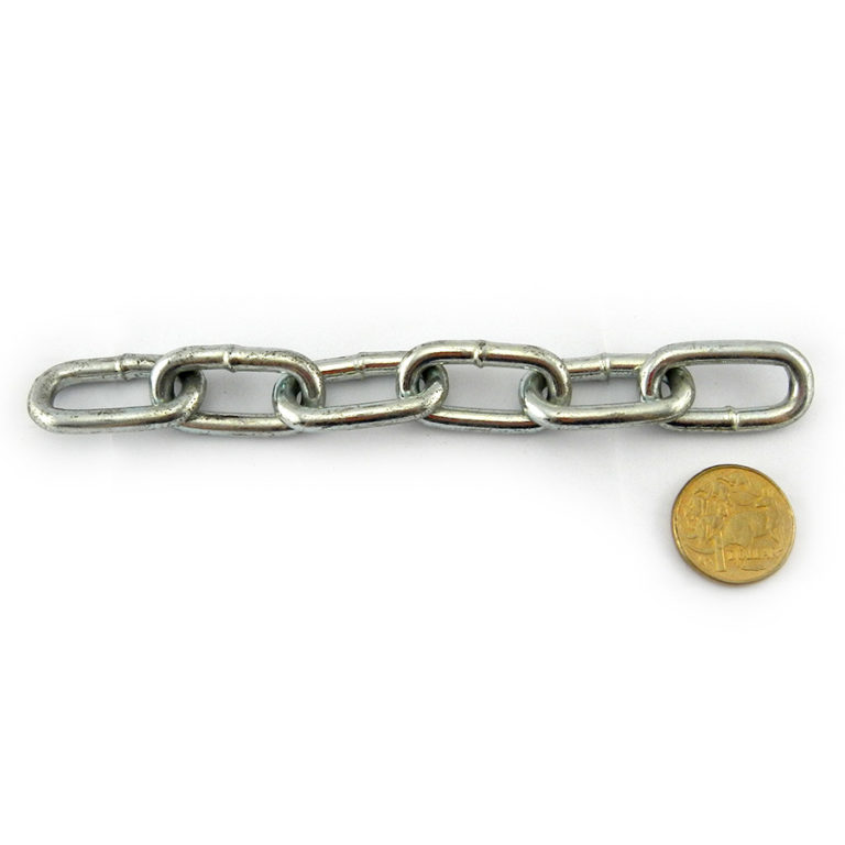 Welded Link Chain In Melbourne And Across Australia. Galvanised, Zinc 