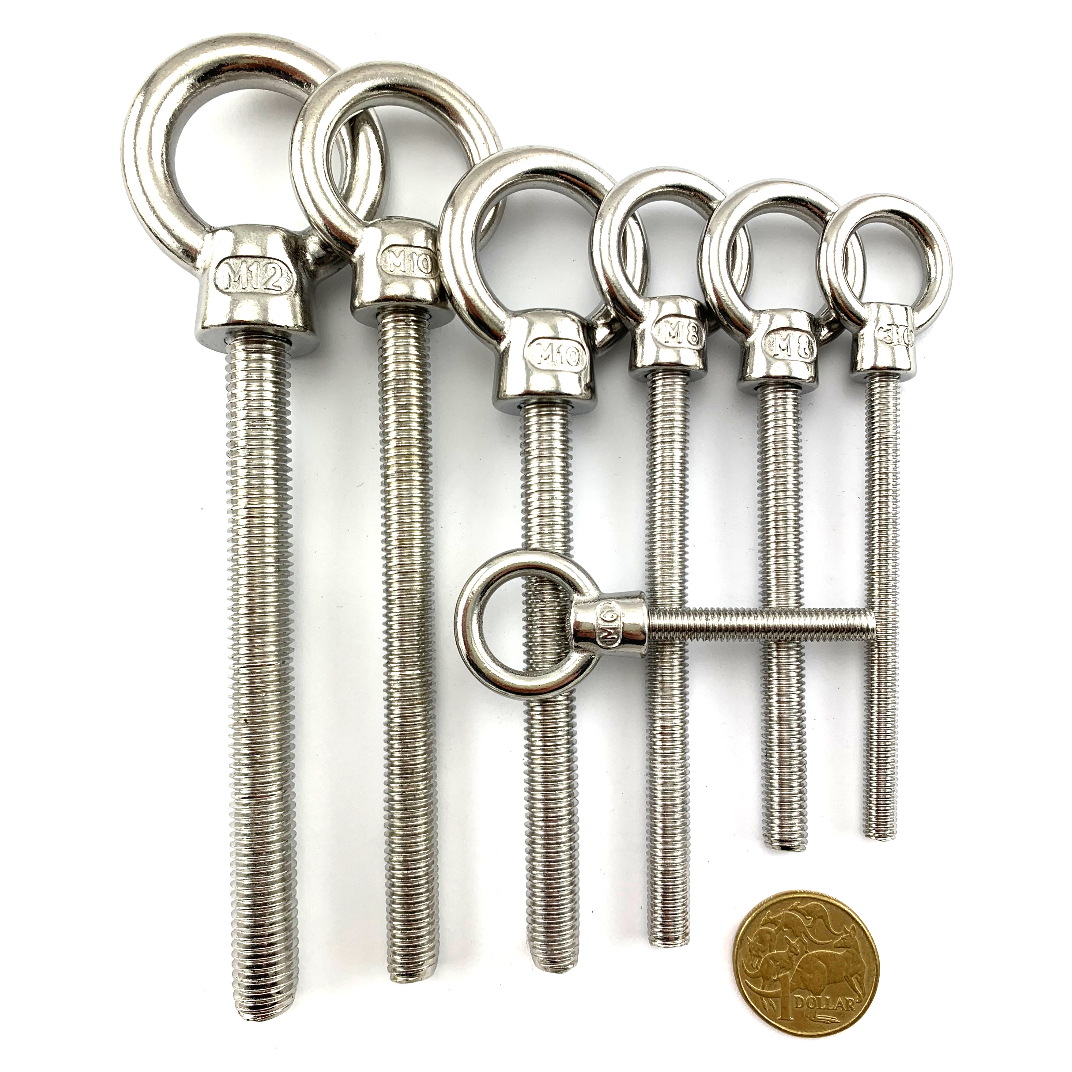 Lifting Eye Bolts In Stainless Steel Various Sizes Australia Wide